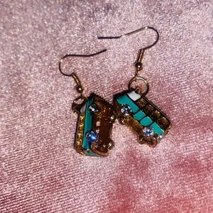 Vintage Bus Earrings